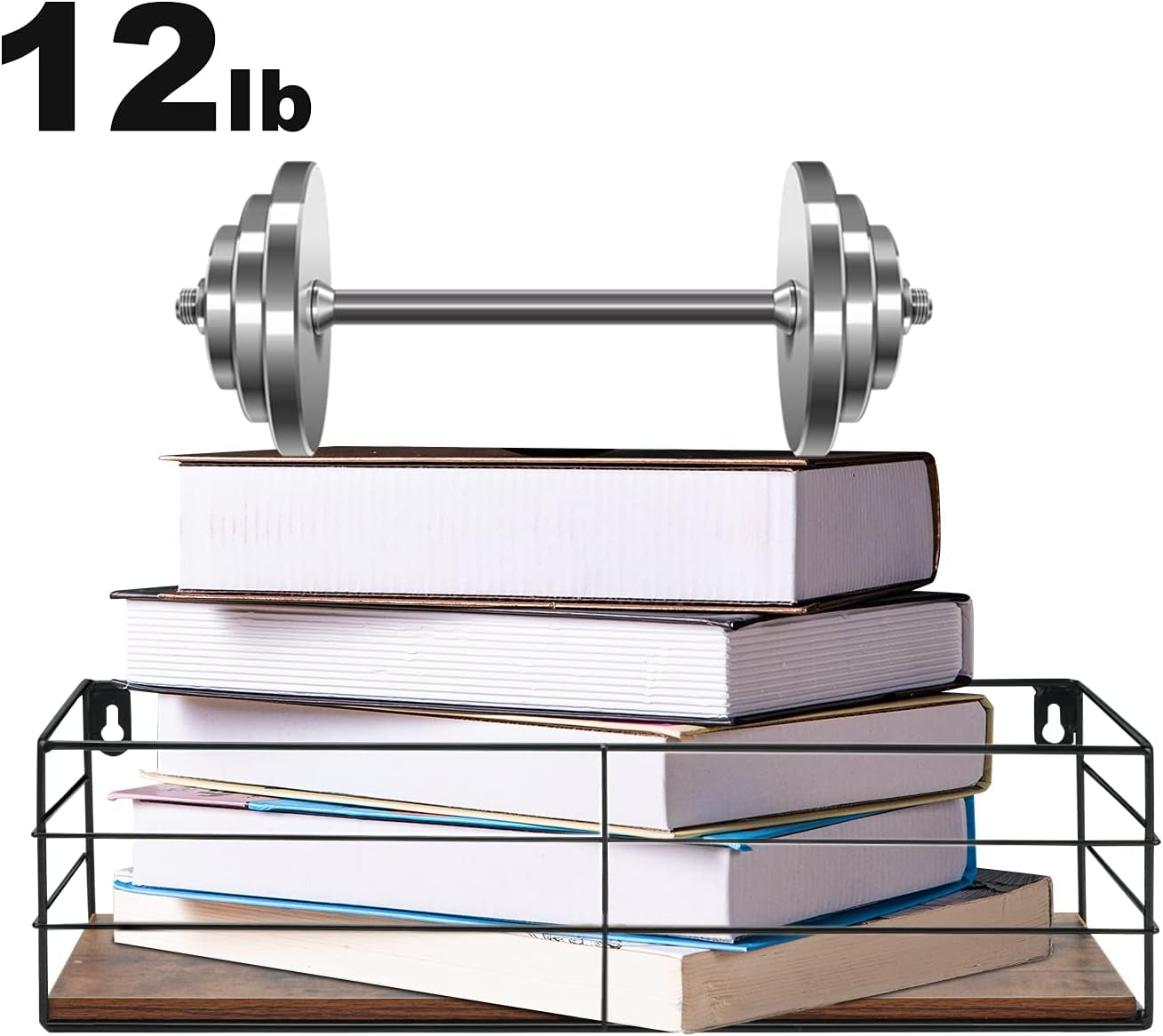 Set of 2 Wall-Mounted Floating Shelves – Stylish Storage for Any Room