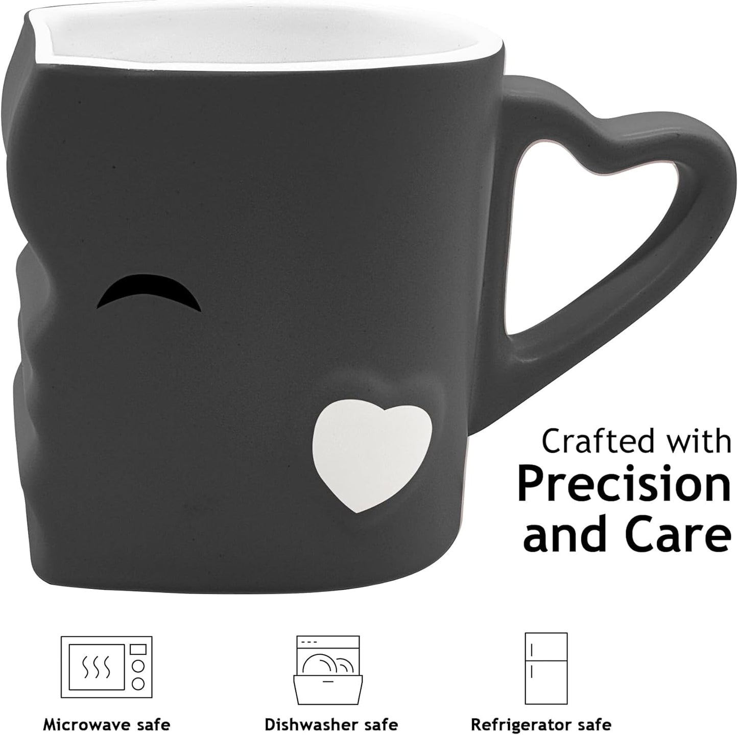 Coffee Mugs/Kissing Mugs Set Ceramic