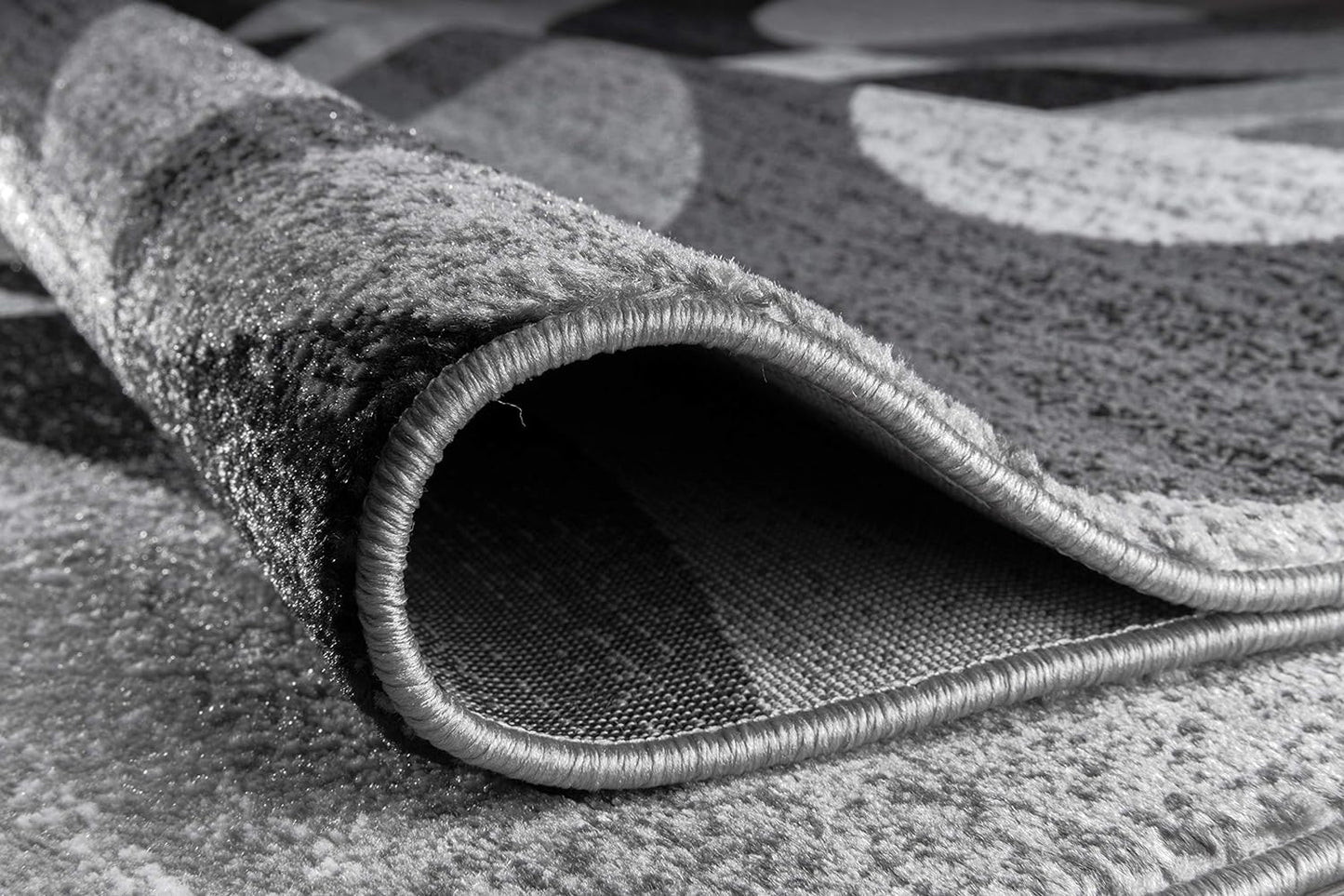 Contemporary Abstract Gray Area Rug