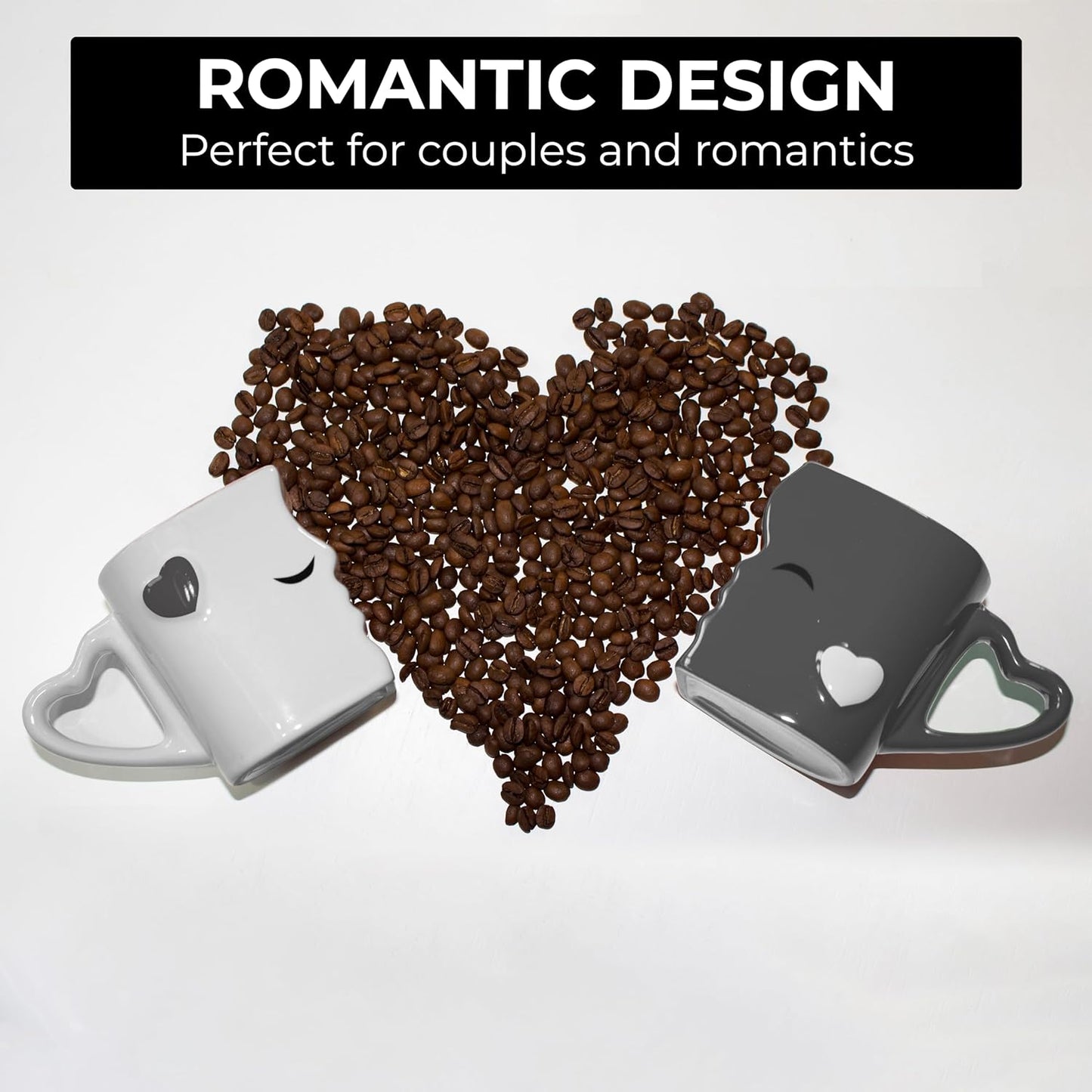 Coffee Mugs/Kissing Mugs Set Ceramic